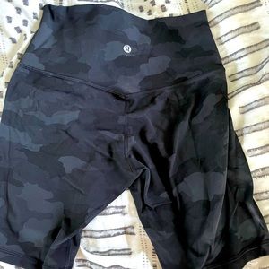 Lululemon align biker shorts, camo
